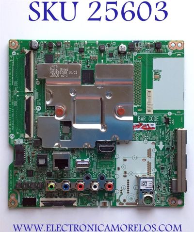 MAIN PARA TV LG NUMERO DE PARTE EBT66488012 / EAX69083603 / 1CEBT000-0105 / RU1321A36G / PANEL NC750DQG-ABGRE / MODELO 75UN7070PUC.BUSVLKR