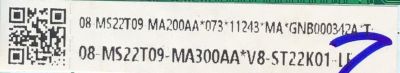 MAIN PARA TV TCL 4K UHD HDR ROKU SMART TV / NUMERO DE PARTE 08-MS22T09-MA200AA / 08-MS22T09-MA300AA / V8-ST22K01-LF / 40-MS22T3-MAB2HG / PANEL LVU430NDEL MS9W13 V3 / MODELO 43S431 - Imagen 2
