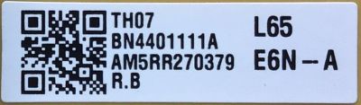 FUENTE DE PODER PARA TV SAMSUNG / NUMERO DE PARTE BN44-01111A / BN4401111A / L60E7N_AHS / PANEL CY-SA065HGSV9H / DISPLAY JR645R3HB2K / BN96-51822C / 51822C / MODELOS UN65AU800DFXZA UA01 / UN65AU8000BXZA UA01 / UN65AU8000FXZA UA01 / UN65AU8000FXZA UE10 - Imagen 2