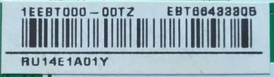 MAIN PARA TV LG NUMERO DE PARTE EBT66433305 / EAX69083603(1.0) / 1EEBT000-00TZ / RU14E1A01Y / PANEL NC650DQG-AAHX1 / DISPLAY LC650DQJ(SM)(A1) / MODELO 65UN6955ZUF.BUSWLKR - Imagen 2