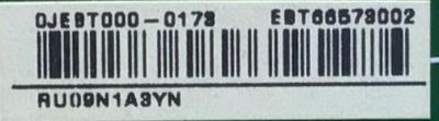 MAIN PARA TV LG NUMERO DE PARTE EBT66573002 / EAX69083603(1.0) / 0JEBT000-0173 / RU09N1A3YN / PANEL NC650DQG-ABHXF / MODELO 65UN7300AUD.BUSGLKR - Imagen 2