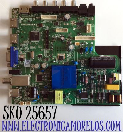 MAIN FUENTE PARA TV RCA / NUMERO DE PARTE AE0012791 / TP.MS3553.PB855 / U20062289 / U20062289-0A00121 / PANEL V400HJ6-PE1 C3 / MODELO RLDEDV4001-A-C