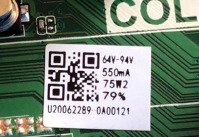 MAIN FUENTE PARA TV RCA / NUMERO DE PARTE AE0012791 / TP.MS3553.PB855 / U20062289 / U20062289-0A00121 / PANEL V400HJ6-PE1 C3 / MODELO RLDEDV4001-A-C - Imagen 3