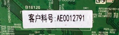 MAIN FUENTE PARA TV RCA / NUMERO DE PARTE AE0012791 / TP.MS3553.PB855 / U20062289 / U20062289-0A00121 / PANEL V400HJ6-PE1 C3 / MODELO RLDEDV4001-A-C - Imagen 2