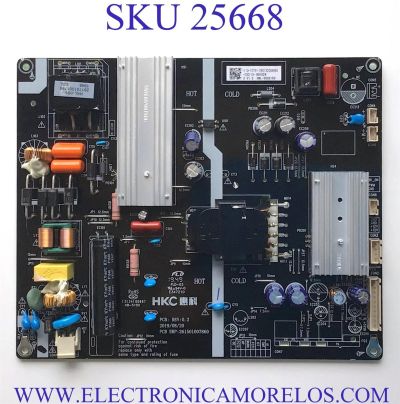 FUENTE SCEPTRE ANDROID TV 4K UHD SMART TV / NUMERO DE PARTE HKL-550215C / 261501007860 / 13134100687 / E347210 / KB-5150 / 1110-10791-260132004840-200115-001024 / PANEL HK500WLEDM-JH4DH / PT500GT01-1 / MODELO G50 / A518CVU