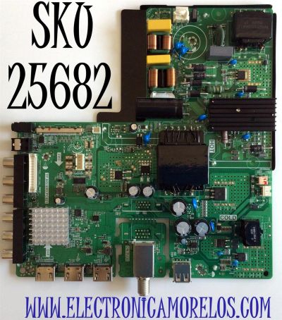 MAIN FUENTE (COMBO) PARA TV SCEPTRE / NUMERO DE PARTE N20041315 / TP.MS3683.PC821 / LC546PU2L-03 / N20041315-0A01915 / PANEL PT550GT01-01 / MODELO N55 / N55 KQTV83BB