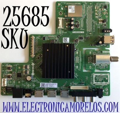 MAIN PARA TV SCEPTRE ANDROID TV 4K UHD SMART TV / NUMERO DE PARTE 260101014330 / TD.MS6886.761 / 4100094440 / A20063003 / LSC550FN11-2 / 1110-4000094-260101014330-200617-A00102 / PANEL'S HK550WLEDM-JH0GH / PT550GT01-01 / MODELOS G55 / A558CV-U