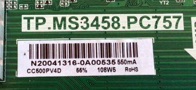 MAIN FUENTE (COMBO) PARA TV SCEPTRE 4K UHD RESOLUCION (3840 × 2160) / NUMERO DE PARTE N20041316 / CC500PV4D / N20041316-0A00535 / PANEL CC500PV4D / MODELOS W50 / W50 PMTV58GA / U515CV-U - Imagen 2