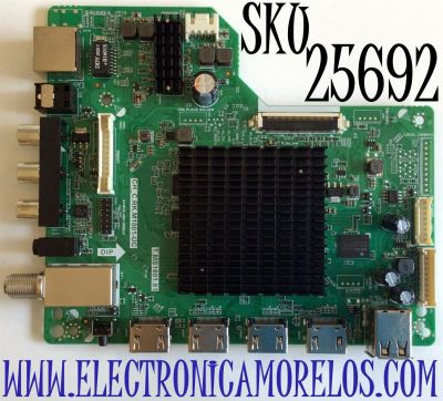 MAIN PARA TV ONN·ROKU TV 4K UHD HDR SMART TV (50) / NUMERO DE PARTE T.MS1801.81 / CH_C.RK.M1801-UC / 2130002321 / 515Y18010M02 / 536D5006DU15 / PANEL´S C500Y19-5C / CC500PV4D / DISPLAY V500DJ7-QE1 REV.C4 / CC500PV7D / MODELO 100012585