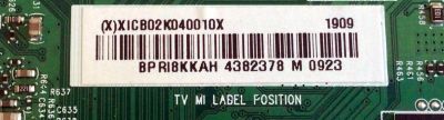MAIN PARA TV VIZIO 4K HDR SMART TV / NUMERO DE PARTE 756TXICB02K040 / XICB02K040 / 715GA012-M0D-B00-005G / XICB02K040010X / PANEL'S TPT550U1-QVN05.U REV:S57B1X / TPT550U1-QVN05.U REV:S57B1AL / MODELOS V555-G1 / V555-G1 LTMWYI / V555-G1 LTCWYI - Imagen 3