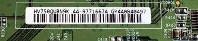 T-CON PARA TV PHILIPS NUMERO DE PARTE 44-9771667A / 47_6021397 / 47_6021397_CPCB_HV750QUB_R0.0 / E54926 / PANEL BOEI750WQ1-N9K / DISPLAY LC750EQY(SN)(A1) / MODELO 75PFL5604/F7 / 75PFL5604/F7 / KD-75X80J / KD75X80J / XBR-75X800H / XBR75X800H - Imagen 2