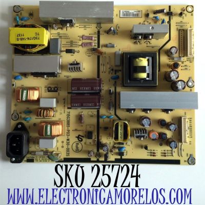 FUENTE DE PODER PARA TV DYNEX / NUMERO DE PARTE ADTV12420XAB / 12420XAB / 715G3885-P03-W30-003S / PANEL LTA400HM07 / MODELO DX-40L260A12