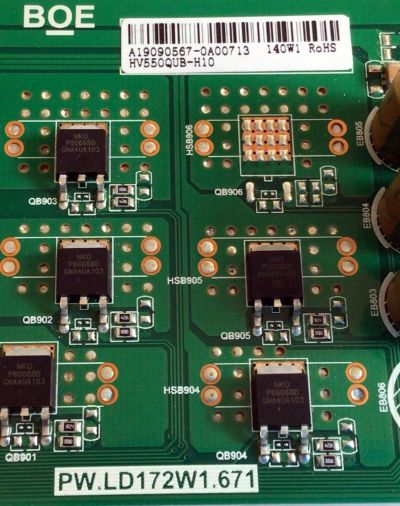LED DRIVER PARA TV VIZIO / NUMERO DE PARTE 60101-03421 / PW.LD172W1.671 / HV550QUB-H10 / A19090567 / 4300034262 / M556-G4 / PANEL BOEI550WU1_H / MODELOS M556-G4 / M556-G4 LBNFQN / M556-G4 LBNFQNAV / M556-G4 LBPFQNBW / M556-G4 LBPFQNBV - Imagen 3