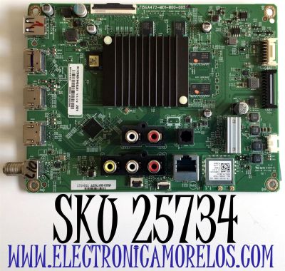 MAIN PARA TV VIZIO 4K UHD SMART TV / NUMERO DE PARTE GXICB02K042 / 715GA472-M01-B00-005T / GXICB02K042010X / PANEL TPT550U1-QVN05.U REV:S57B1Y / MODELO V556-G1 / V556-G1 LTCWYU / V556-G1 LTCWYUNV