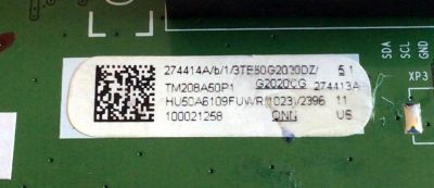 MAIN FUENTE (COMBO) PARA TV ONN·ROKU TV (50 PULGADAS) / NUMERO DE PARTE 274414 / RSAG7.820 10255/ROH / 274413 / 3TE50G2020DZ / HU50A6109FUWR / E30398 I / 274414A / 274413A / PANEL HD500X1U92-T0L6\S0GM\ROH / DISPLAY CV500U2-L01 / MODELO 100021258 - Imagen 2