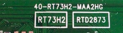 MAIN PARA TV TCL / NUMERO DE PARTE 08-CS75CUN-OC402AA / 40-RT73H2-MAA2HG / 08-RT73006-MA200AA / 08-RT73006-MA300AA / V8-RT73K01-LF1V1660 / 20286145MA0042 / GTC007703A / DISPLAY ST7461D01-5 / PANEL LVU750NDJL / MODELO 75S535 - Imagen 2