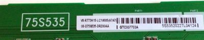 LED DRIVER PARA TV TCL / NUMERO DE PARTE 08-D75S535-DR200AA / 40-75S535-DRB2LG / V8-RT73K15-LC1V005 (A7A7) / 5S5352022TL04124 / GTC007703A / PANEL LVU750NDJL / DISPLAY ST7461D01-5 / MODELO 75S535 - Imagen 3