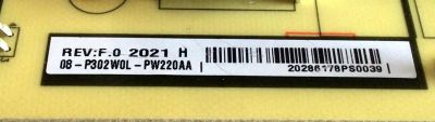 FUENTE DE PODER PARA TV TCL / NUMERO DE PARTE 08-P302W0L-PW220AA / 40-P302WL-PWF1CG / 20286178PS0039 / PANEL LVU750NDJL / MODELO 75S535 - Imagen 4