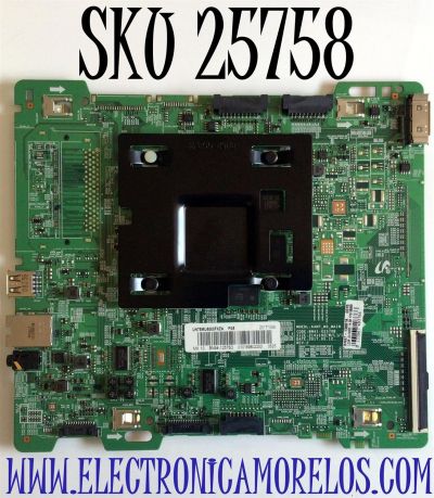 MAIN PARA TV SAMSUNG / NUMERO DE PARTE BN94-12576D / BN97-13881A / BN41-02570B / PANEL CY-KM075FLLVEH / DISPLAY LSF750FF02-L01 / BN96-40076A / MODELO UN75MU8000 / UN75MU8000FXZA / UN75MU8000FXZA FC05