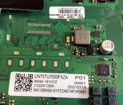 MAIN PARA TV SAMSUNG / NUMERO DE PARTE BN94-16107Z / BN41-02756B / BN97-17444P / BN41-02756B-000 / PANEL CY-BT075HGLV3H / MODELO UN75TU7000 / UN75TU7000FXZA / UN75TU7000FXZA FA04 - Imagen 2