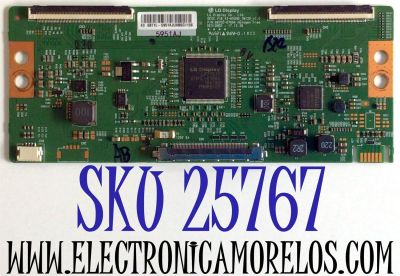 T-CON PARA TV VIZIO NUMERO DE PARTE 6871L-5951A / 6870C-0769A / 5951A / V18_43-65UHD_TM120_v1.0 / MODELO V435-G0 / V435-G0 LAUKQE / V435-G0 LAUKQEKV