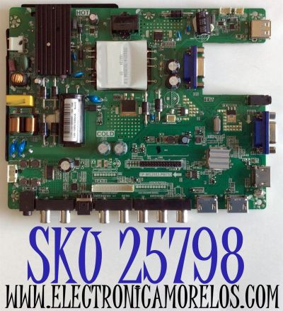 MAIN FUENTE COMBO ORIGINAL PARA TV SCEPTRE / NUMERO DE PARTE T201711244C / TP.MS3553.PB753 / 8142123352156 / T500HVN07.5 / 20180102-160702 / C18011244-0B06669 / MODELO X505BV-FSR