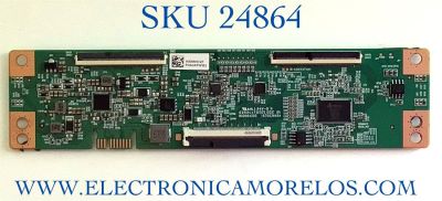 T-CON PARA TV JVC·ROKU TV 4K UHD SMART TV / NUMERO DE PARTE K0006HVZF / 167003945A / BG0004200 / PHA0AP0FB2 / E253117 / PANEL JR645R3HA7L / MODELO LT-65MAW705 / ((NOTA IMPORTANTE:CHECAR QUE EL PANEL Y MODELO QUE CORRESPONDA CON SU TELEVISION))