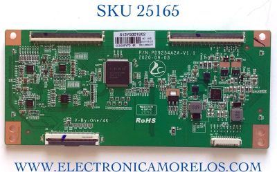 T-CON ORIGINAL PARA TV JVC / NUMERO DE PARTE 513Y5001S02 / PD9254A2A / PD9254A2A-V1.1 / CC500PV7D.4K / 2011080277 / PANEL CC500PV7D / MODELO LT-50MAW705 / ((NOTA IMPORTANTE:CHECAR QUE EL PANEL Y MODELO CORRESPONDA CON SU TELEVISION))