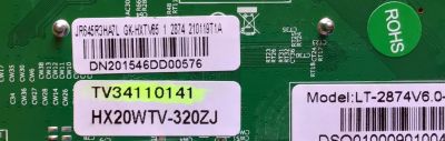 MAIN PARA TV RCA NUMERO DE PARTE TV34110141 / LT-2874V6.0 / HX20WTV-320ZJ / JR45R3HA7L / GK-HXTV65 / LT-2874V6.0 / MODELO RWOSU6547-B - Imagen 2