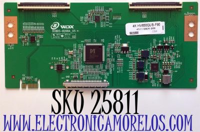 T-CON PARA TV RCA NUMERO DE PARTE HV650QUB-F90 / 4511 09D5 0BB  / G210305 / MODELO RWOSU6547-B