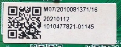 MAIN PARA TV JVC ORIGINAL ROKU TV 4K UHD HDR  / NUMERO DE PARTE 515C16010M07 / MS16010-ZC01-01 / 2E01413C0 / E503744 / KB6160A / DISPLAY CC500PV7D VER.02 / CC500PV7D VER.03 / MODELO LT-50MAW705 - Imagen 2