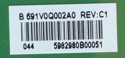 MAIN PARA TV TOSHIBA NUMERO DE PARTE 691V0Q002A0 / VTV-L55736 REV:1 / 631V0Q002A0 / PANEL K500WDCRA-UI350A5 / DISPLAY CV500U2-T01 / MODELO 50LF621U21 - Imagen 3