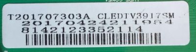 MAIN PARA TV COBIA NUMERO DE PARTE T201707303A / LM.A805.A / 20170424211954 / 8142123352114 / 170807-ZX10 / PANEL CN385CN0520 / MODELO CLEDTV3917SM - Imagen 2