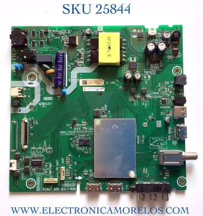 MAIN FUENTE PARA TV HISENSE MAIN 247571 / RSAG7.820.8317/ROH / 3TE40M1851J2 / TM193T62WV / M1851G5 / 2475738 / PANEL JHD400N2F31-TXL2QL/S5/GM/ROH / MODELO 40H4030F