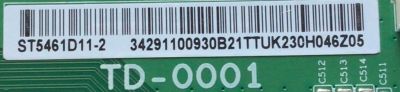 T-CON PARA TV SONY NUMERO DE PARTE ST5461D11-2 / TD-0001 / 34291100930B21T / PANEL YDBM055DCS11 / MODELO XR-55X90J / KD-55X85J / KD-55X85K - Imagen 2