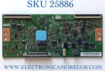T-CON PARA TV SONY / NUMERO DE PARTE 5550T39C03 / 55.50T39.C03 / 50T39 C04 / 50T39-C04 / PANEL YSBM050CNU11 / DISPLAY T500QVN04.2 / MODELO KD-50X80J