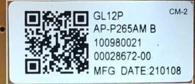 FUENTE DE PODER PARA TV SONY BRAVIA / NUMERO DE PARTE 100980021 / AP-P265AM / 2955070605 / AP-P265AM B / 1-009-800-21 / PANEL YSBM050CNU11 / YDBM050CCU11 / MODELOS KD-50X80J / KD50X80J / KD-50X85J  KD50X85J - Imagen 2