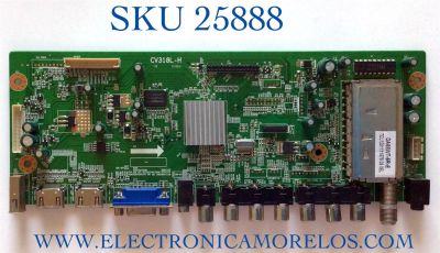 MAIN PARA TV INSIGNIA NUMERO DE PARTE SMT120206-20504 / CV318L-H / PANEL V236H1 -L01 REV.C4 / MODELO NS-24L240A13