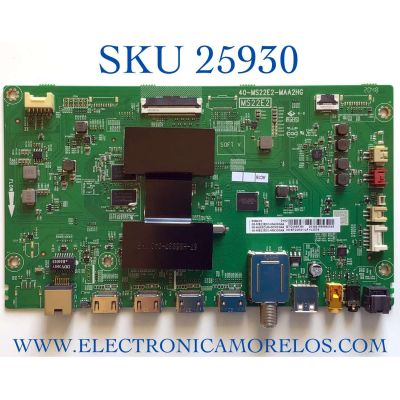 MAIN PARA TV TCL NUMERO DE PARTE 08-AU85CUN-OC403AA / 40-MS22E2-MAA2HG / 08-MS22E03-MA200AA / 08-MS22E03-MA300AA / V8-ST22K01-LF1V2579 / GTC009539I /  PANEL LVU850NDEL AD9W03 / MODEL 85S435