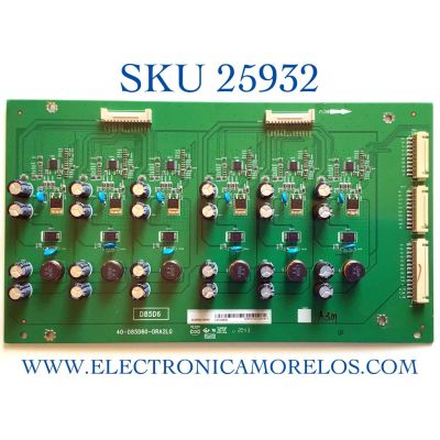 LED DRIVER PARA TV TCL NUMERO DE PARTE 08-D85D600-DR200AA / 40-D85D60-DRA2LG / GTC009539I / PANEL LVU850NDEL AD9W03 / MODELO 85S435