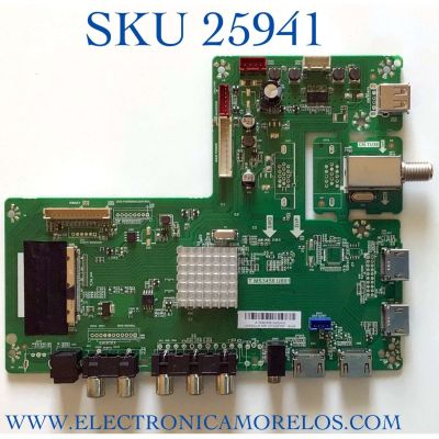 MAIN PARA TV PROSCAN 4K UHD / NUMERO DE PARTE A19083298 / T.MS3458.U801 / AE0012177 / HV650QUB-N90 / LSC650FF05 / 2605372B0 / PANEL JE601R3HB / MODELO PLED6055-UHD