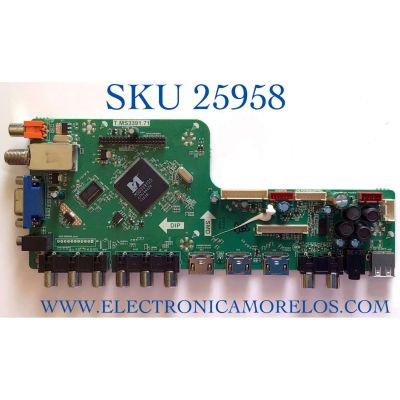 MAIN PARA TV CIELO NUMERO DE PARTE 6021041566 / T.MS3391.71 / 813030109 / B13030979-0A01618 / PANEL T460HB01 V.1 / MODELO T3E46S1FZ