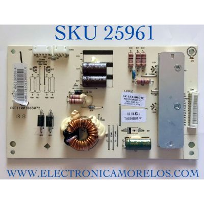 SUB FUENTE PARA TV CIELO NUMERO DE PARTE LK-LE420801C / CQC11001065072 / MO35090013 / 20130513 / A000174 / PANEL T460HB01 V.1 / MODELO T3E46S1FZ