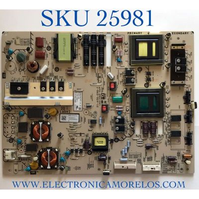 FUENTE PARA TV SONY NUMERO DE PARTE 1-474-300-11 / APS-293 (CH) / 1-883-924-12 / 147430011 / PANEL LTY4000HF09 / MODELO KDL-40EX720