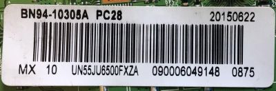 MAIN PARA TV SAMSUNG NUMERO DE PARTE BN94-10305A / BN41-02344A / BN97-09265A / PANEL CY-GJ055HGEV1H / MODELO / UN55JU6500FXZA EH02 - Imagen 2