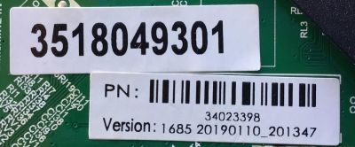 MAIN FUENTE (COMBO) PARA TV MAKENA (32) / NUMERO DE PARTE 34023398 / TP.MS3553.PB819 / 3518049301 / 2605634A0 / 1685 20190110_201347 / A19010098 / MODELO ¨32¨ - Imagen 2