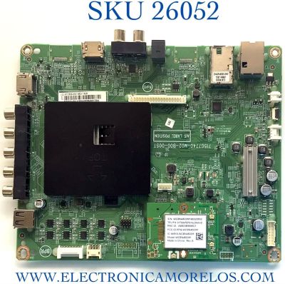 MAIN ((NOTA IMPORTANTE:((VALUM)) TUNER DAÑADO CHECAR FOTO...)) VIZIO / XFCB06K001 / 715G7740-M02-B00-005T / (Q)XFCB06K001080X / PANEL TPT315B5-FHBN0.K REV:S49P2E / MODELO E32-D1 LTTUUEDS / E32-D1