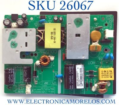 FUENTE PARA TV INSIGNIA NUMERO DE PARTE 131027 / CVB39003 / 1.93.08.00112 / MODELO NS-32DD200NA14