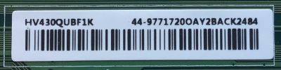 T-CON PARA TV SONY NUMERO DE PARTE 44-9771720O / 47-6021448 / HV430QUBF1K / PANEL YSBM043CNO11 / MODELO KD-43X80J / KD43X80J - Imagen 2