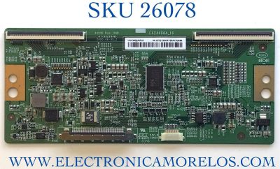 T-CON PARA TV SONY NUMERO DE PARTE 44-9771720O / 47-6021448 / HV430QUBF1K / PANEL YSBM043CNO11 / MODELO KD-43X80J / KD43X80J